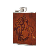 Dragon Vinyl Wrapped Flask Flachmann (Links)