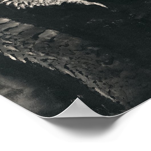 Dragon von Katsushika Hokusai Poster (Ecke)