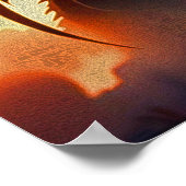 Dragon vs Pegasus - Fantasy Art Poster (Ecke)