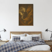 Dragon vs White Tiger – Mystical Fantasy Wall Art Leinwanddruck (Insitu (Schlafzimmer))