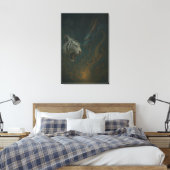 Dragon vs White Tiger – Mystical Fantasy Wall Art Leinwanddruck (Insitu (Schlafzimmer))
