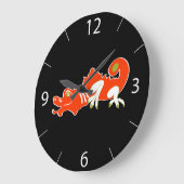 Dragon Wall Clock Große Wanduhr (Winkel)