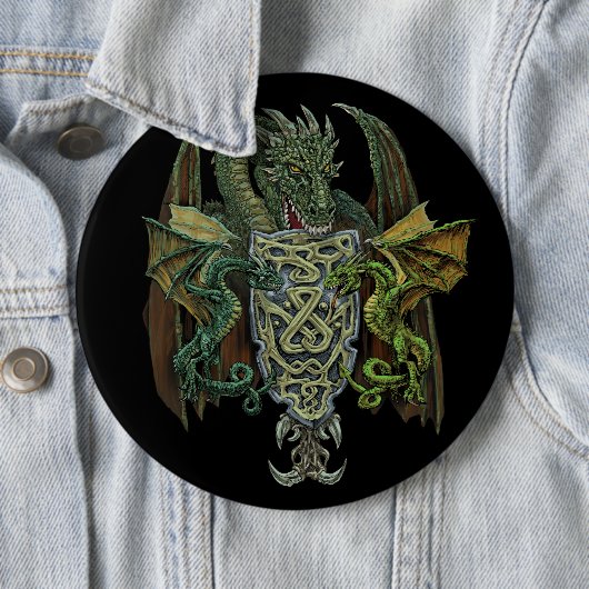 Dragon Wappen Button (Beispiel)