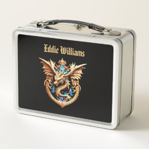Dragon Wappen Metal Lunch Box