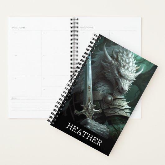 Dragon Warrior Fantasy Monogram Planer (Anzeige)
