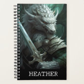 Dragon Warrior Fantasy Monogram Planer (Vorderseite)