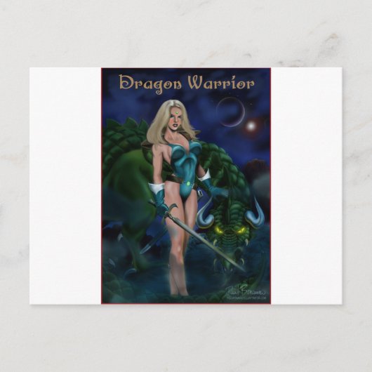 Dragon Warrior Postkarte (Vorderseite)