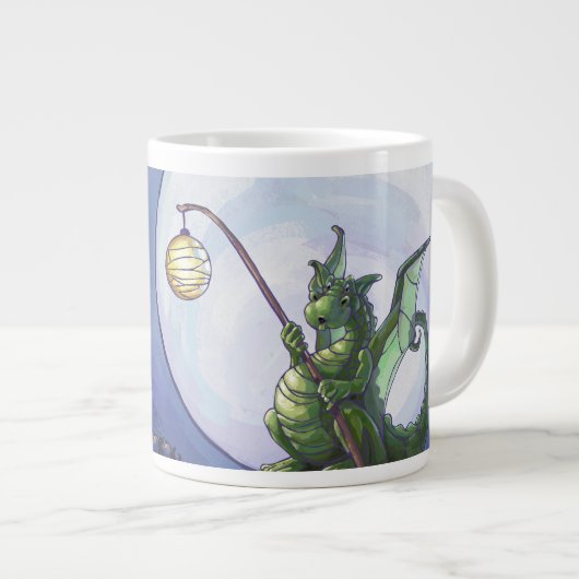 Dragon Watch Art Jumbo-Tasse (Vorderseite Rechts)