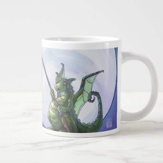 Dragon Watch Art Jumbo-Tasse (Rechts)