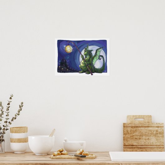 Dragon Watch Art Poster (Küche)