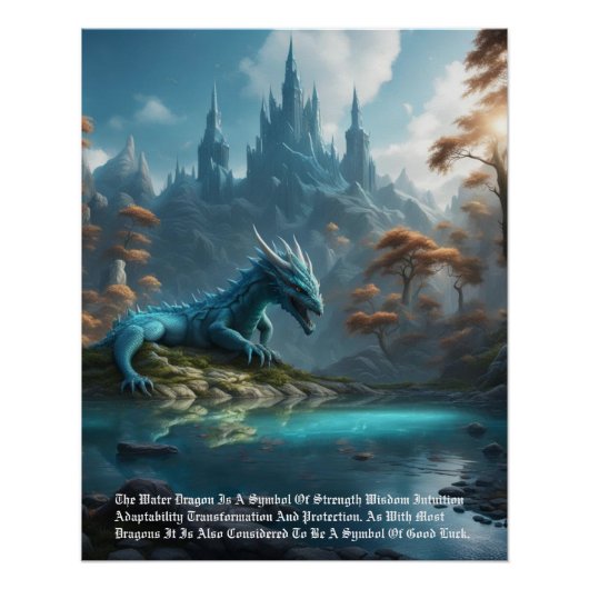 Dragon Water Poster (Vorderseite)