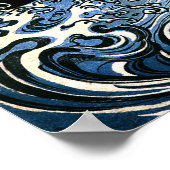 Dragon & Water Spirit Kuniyoshi Japanisch Bildende Poster (Ecke)