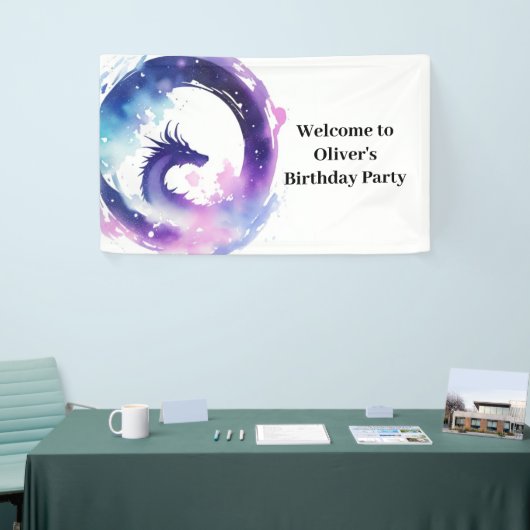 Dragon Whimsy Wonderland Birthday Banner (Messeveranstaltung)