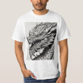 Dragon white Men T - Shirt (Vorderseite)