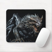 Dragon Wild Beast Portrait Fierce Power Mousepad (Mit Mouse)