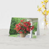 Dragon Wing Begonia Karte (Gelbe Blume)