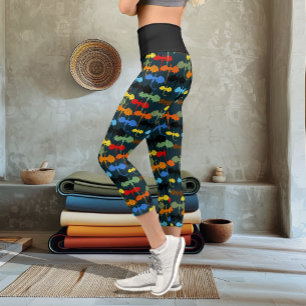 Dragon Wing Blue Flight Fantasy Capri Leggings