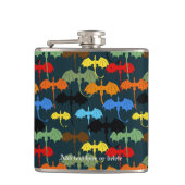 Dragon Wing Blue Flight Fantasy Flachmann (Vorderseite)