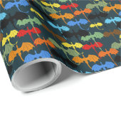 Dragon Wing Blue Flight Fantasy Geschenkpapier (Rolleneckpunkt)
