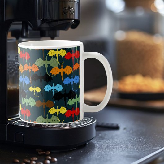 Dragon Wing Blue Flight Fantasy Kaffeetasse