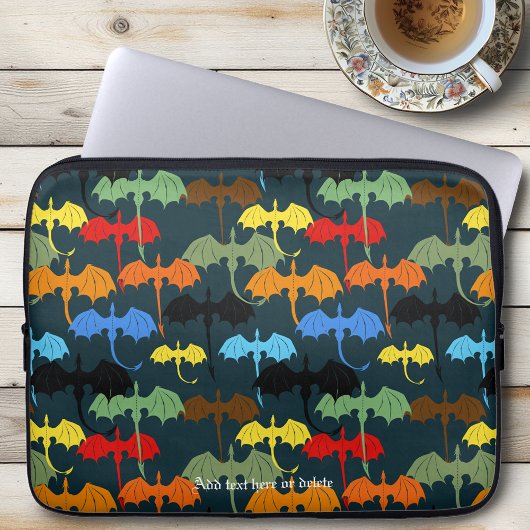 Dragon Wing Blue Flight Fantasy Laptopschutzhülle