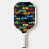 Dragon Wing Blue Flight Fantasy Pickleball Schläger (Rückseite)