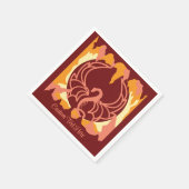 Dragon Wings Fantasy Mittelalterliches Personalisi Serviette (Ecke)