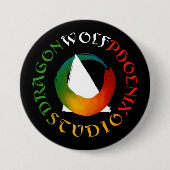 Dragon Wolf Phoenix Studio Knopf Button (Vorderseite)