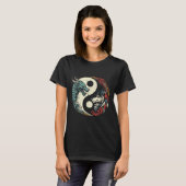 Dragon Wolf Yin Yang Chinesischer Mythos Zen Men W T-Shirt (Vorne ganz)