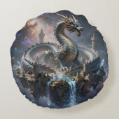 Dragon World – The Realm of Fire and Magic´2 Rundes Kissen (Rückseite)