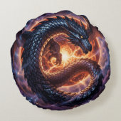 Dragon World – The Realm of Fire and Magic´3 Rundes Kissen (Rückseite)