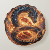 Dragon World – The Realm of Fire and Magic´4 Rundes Kissen (Rückseite)