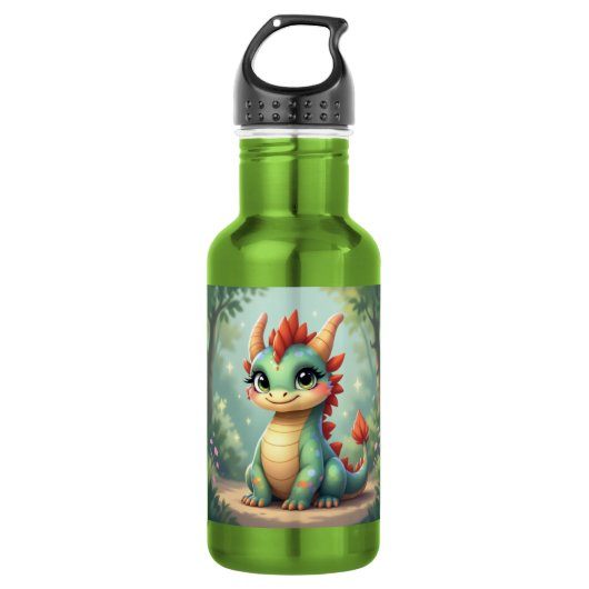 Dragon World – The Realm of Fire and Magic´5 Edelstahlflasche (Vorderseite)