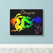 Dragon Wrapped Canvas Leinwanddruck (Insitu (Holzboden))