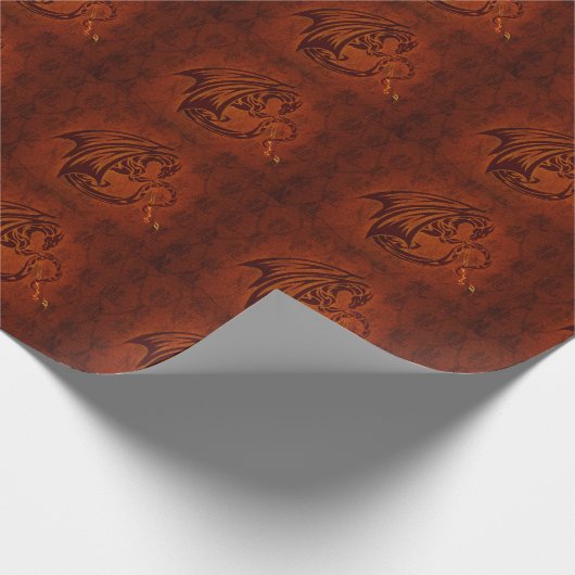 Dragon Wrapping Paper Geschenkpapier (Ecke)