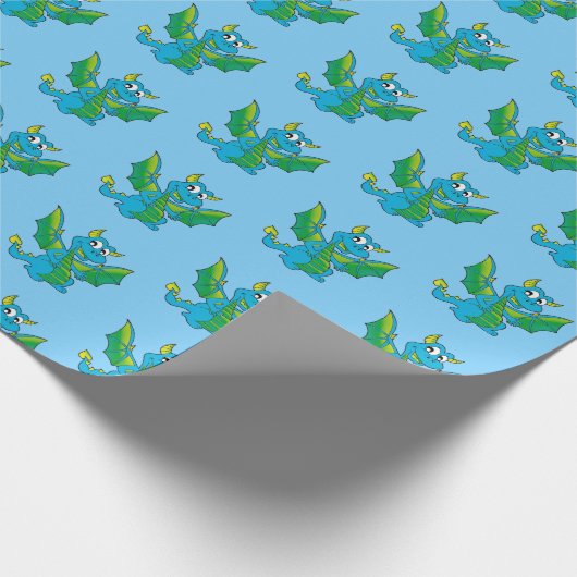 Dragon Wrapping Paper Geschenkpapier (Ecke)