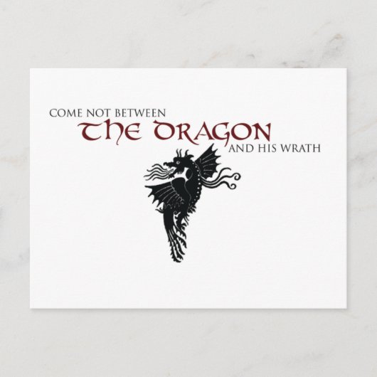 Dragon Wrath Postkarte (Vorderseite)