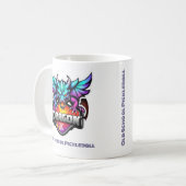 Dragon X Old School Pickleball-Mütze Kaffeetasse (Vorderseite Links)