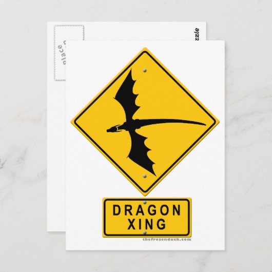 Dragon XING Postkarte (Vorne/Hinten)