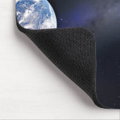 Dragon XL-Raumfahrzeug mit Planet Erde in der Fern Mousepad (Ecke)