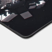 Dragon Xl Spacecraft nähert sich einem Lunar Gatew Schreibtischunterlage (Ecke)