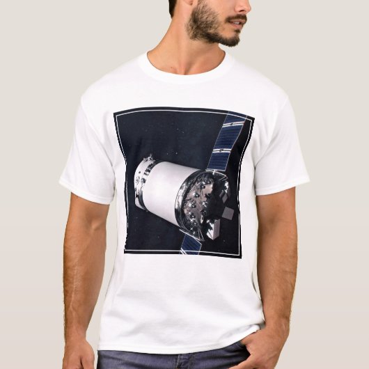 Dragon Xl Spacecraft nähert sich einem Lunar Gatew T-Shirt (Vorderseite)