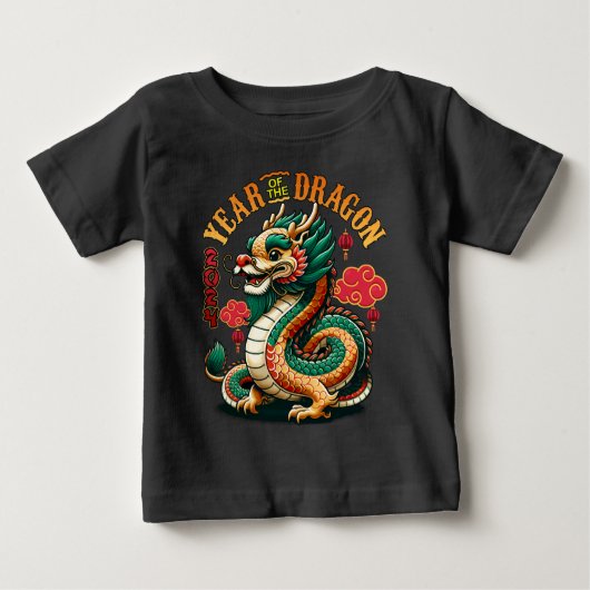 Dragon Year 2024 Embrace Lunar New Year Prosperity Baby T-shirt (Vorderseite)