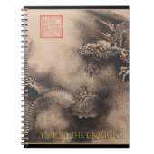 Dragon Year Chinese Zodiac Birthday Notebook Notizblock (Vorderseite)