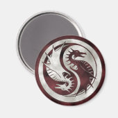 Dragon Yin Yang Magnet (Vorderseite/Rückseite)