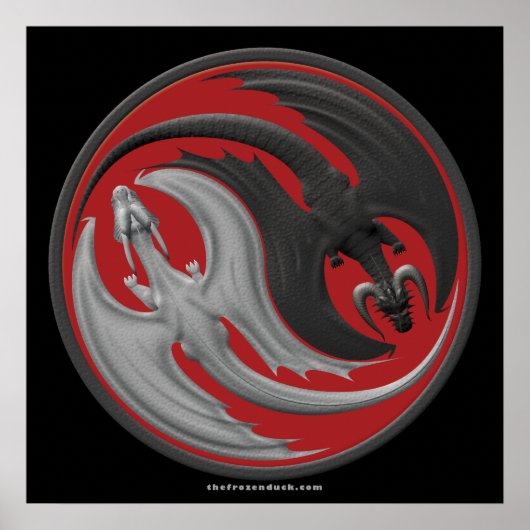 Dragon Yin-Yang Poster (Vorne)