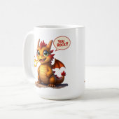 Dragon You Rock Kaffeetasse (Vorderseite Links)