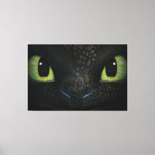 Dragon zahnlose Premium Wrapped Canvas (Gloss) Leinwanddruck (Vorderseite)