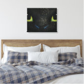 Dragon zahnlose Premium Wrapped Canvas (Gloss) Leinwanddruck (Insitu (Schlafzimmer))
