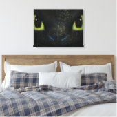 Dragon zahnlose Premium Wrapped Canvas (Gloss) Leinwanddruck (Insitu (Schlafzimmer))